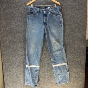 LAPCO Men FR Flame Resistant Work Jeans NFPA 2112 CAT 2 Reflective 34x36 (36x35)